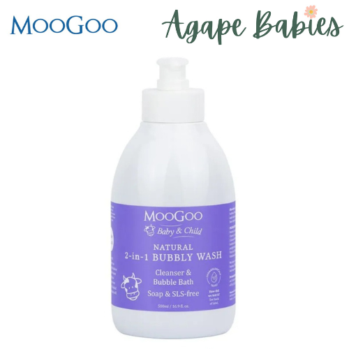 MooGoo 2-IN-1 Bubbly Wash 500ml Exp: 10/25