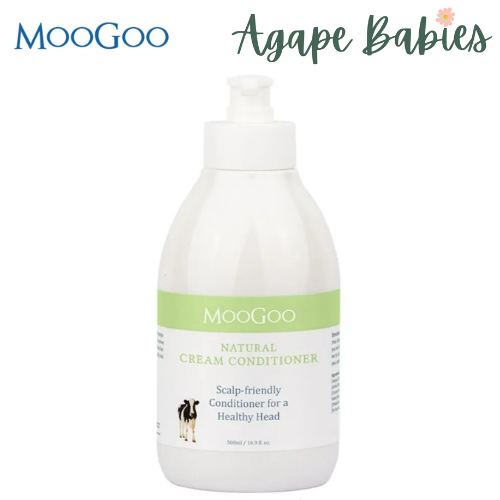 MooGoo Natural Cream Conditioner - Scalp Friendly 500ml/16.9oz Exp: 02/26