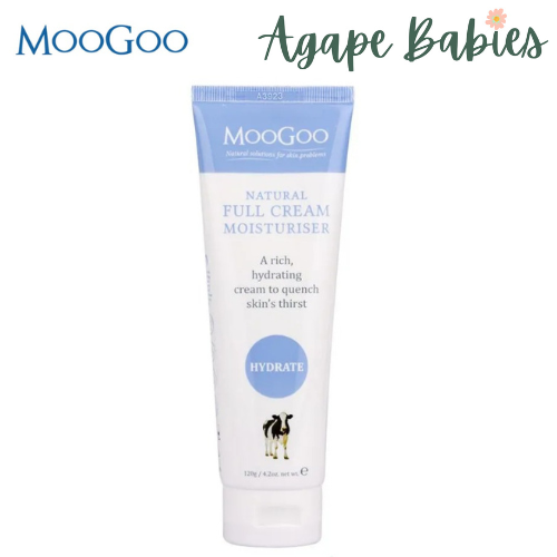 MooGoo Skincare - Full Cream Moisturiser - 120gm For Dry Skin Exp: 01/26