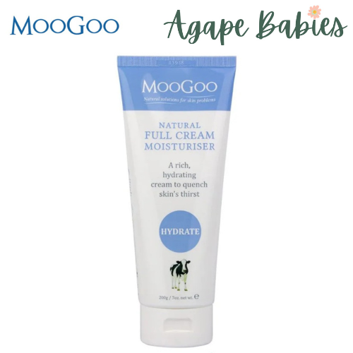 MooGoo Skincare - Full Cream Moisturiser - 200gm for Dry Skin Exp: 01/26