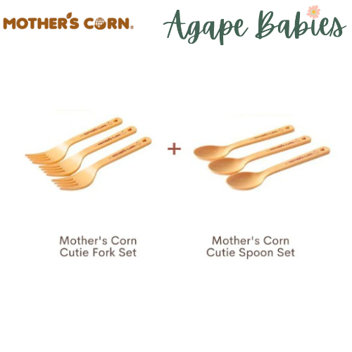 Mother's Corn Cutie Fork Set + Spoon Set