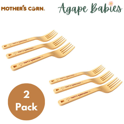 [2-Pack] Mother's Corn Cutie Fork Set