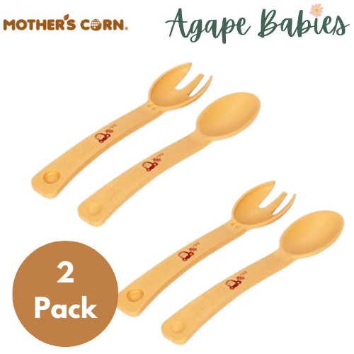 [2-Pack] Mother's Corn Magic Spoon & Fork Set