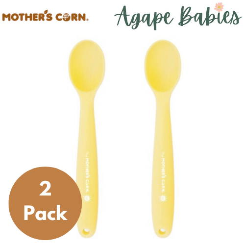 [2-Pack] Mother's Corn Sunny Silicone Spoon