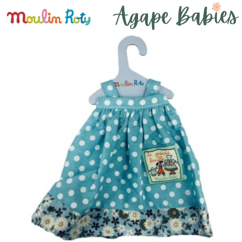 Moulin Roty La Grande Famille Jeanne Blue Dress