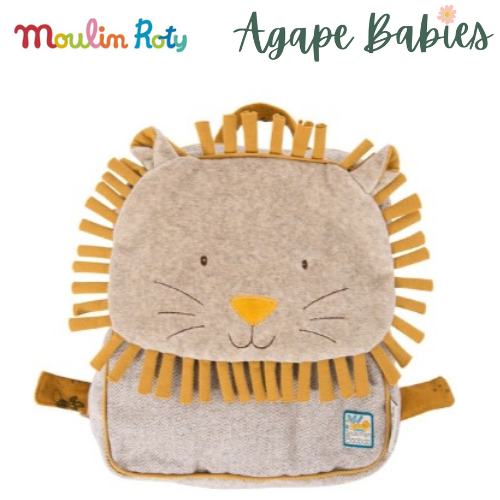 Moulin Roty Sous Mon Baobab Paprika Lion Child Backpack