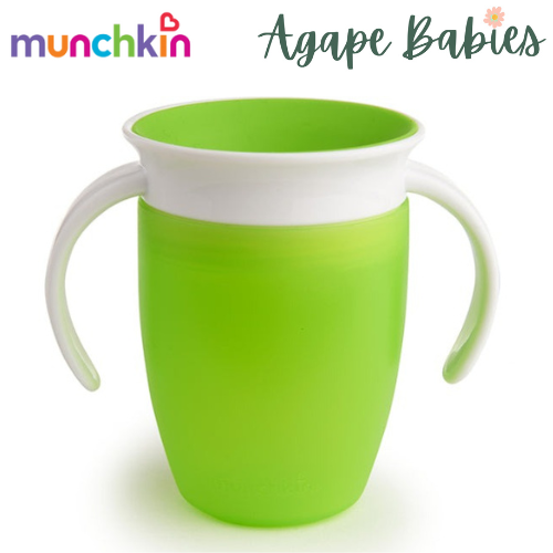 Munchkin Miracle® 360° Trainer Cup - 7oz with Lid (Green)