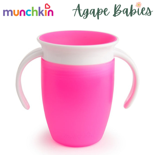 Munchkin Miracle® 360° Trainer Cup - 7oz with Lid (Pink)