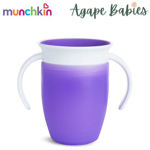 Munchkin Miracle® 360° Trainer Cup - 7oz with Lid (Purple)