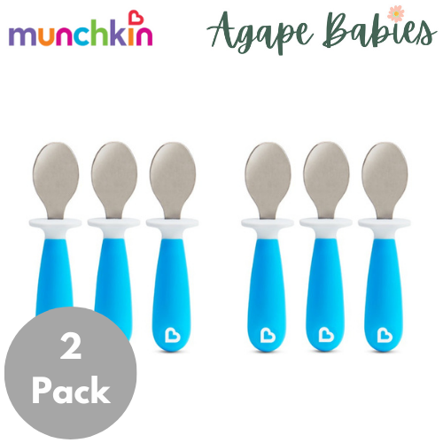 [2 Pack] Munchkin Raise™ Toddler Spoons (Blue)