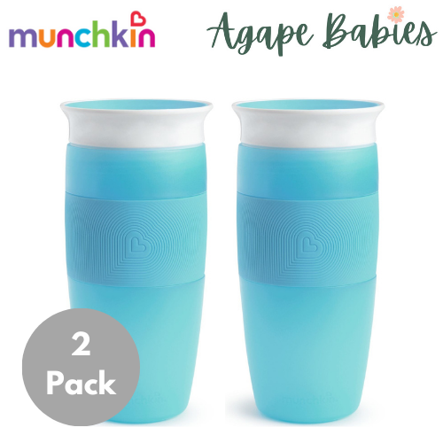 [2-Pack] Munchkin Miracle ® 360° Sippy Cup - 14oz