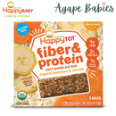 Happy Family Happy Tot Fiber & Protein Soft-Baked Oat Bar - Bananas & Carrots, 5 x 25 g. Exp: 03/25