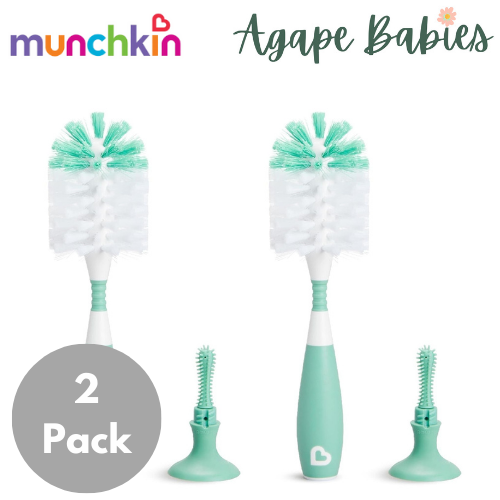 [Bundle Of 2] Munchkin Bristle Bottle Brush (Sage)