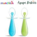 [Bundle Of 2] Munchkin Gentle Scoop™ Silicone Training Spoons (Blue/Green)