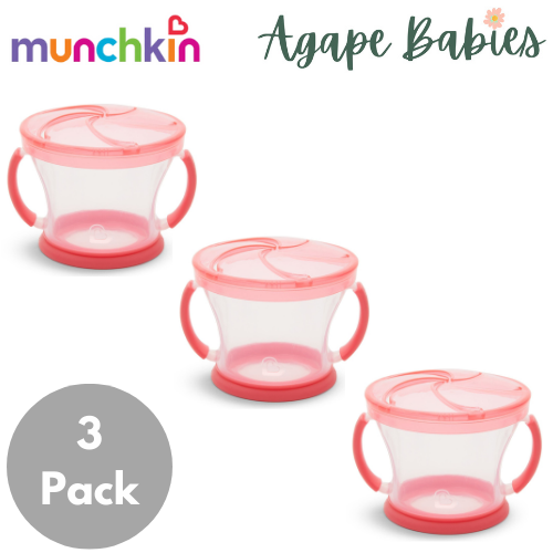 [Bundle Of 3] Munchkin Snack Catcher® - Pink