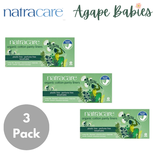 [Bundle Of 3] Natracare Panty Liners with Organic Cotton Cover - Ultra Thin (22pcs x 3)