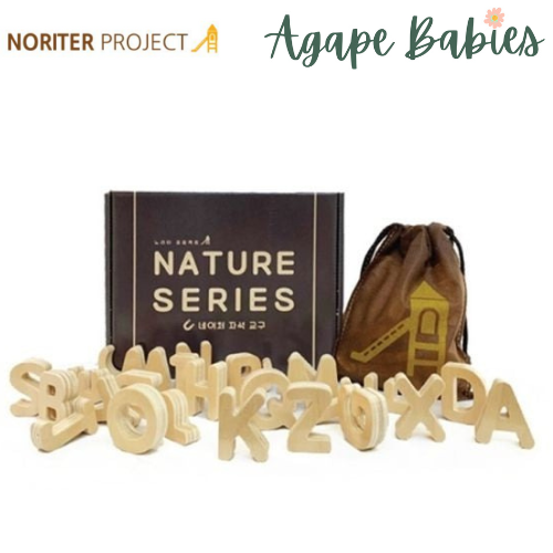 Noriterboard Nature Solid Wood Magnetic - Alphabet Capital Letters