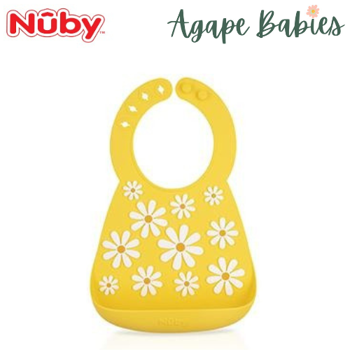 Nuby Fun 3D Silicon Bib - Daisy