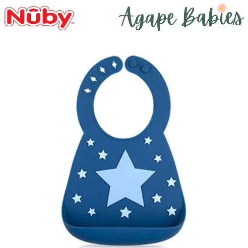 Nuby Fun 3D Silicon Bib - Large Star