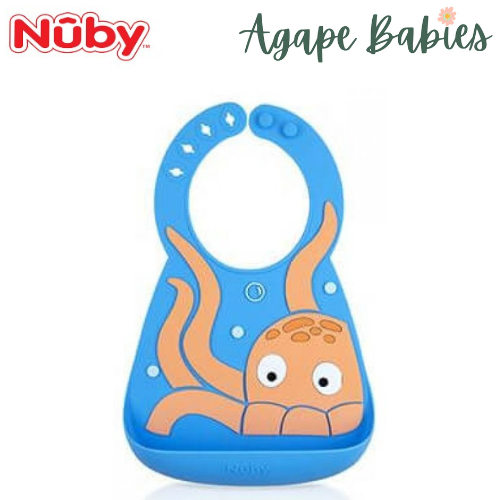 Nuby Fun 3D Silicon Bib - Octopus