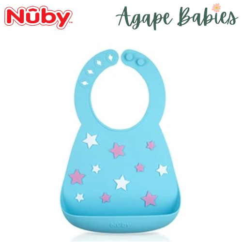 Nuby Fun 3D Silicon Bib - Small Stars