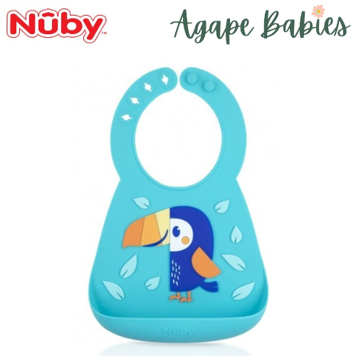 Nuby Fun 3D Silicon Bib - Toucan