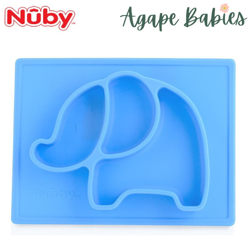 Nuby Sure Grip Mini Silicone Placemats - Elephant