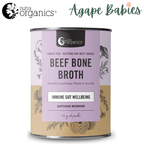 Nutra Organics Beef Bone Broth – Adaptogenic Mushroom 125g