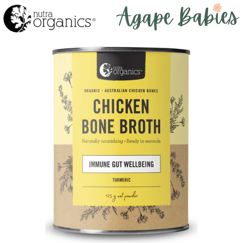 Nutra Organics Chicken Bone Broth – Turmeric 125g