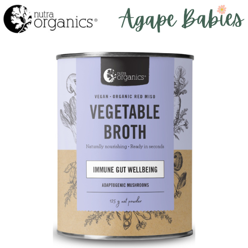 Nutra Organics Vegetable Broth – Adaptogenic Mushroom 125g