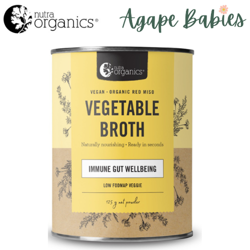 Nutra Organics Vegetable Broth – Low Fodmap Veggie 125g