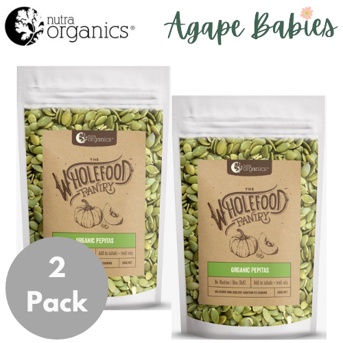 [2-Pack] Nutra Organics Organic Pepitas 200g