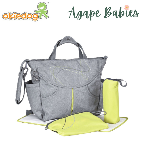 Okiedog Sumo Diaper Bag Urban Grey Melange