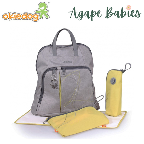 Okiedog Trek Diaper Bag Urban Grey Melange