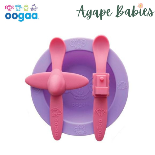 Oogaa Silicone Mealtime Set - 3 Colors!