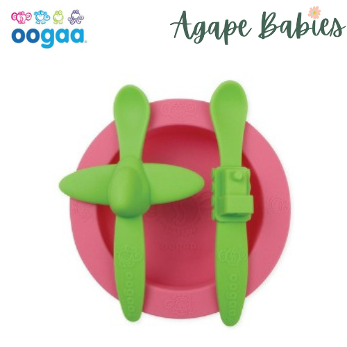 Oogaa Silicone Mealtime Set - 3 Colors!