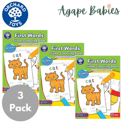 [3-Pack] Orchard Toys First Words Colouring Book