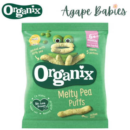 Organix Finger Foods Melty Pea Puff ,20 g Exp: 08/20