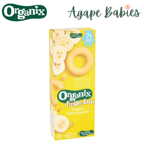 Organix Finger Foods Organic Baby Biscuits - Banana, 54 g. Exp: 06/21