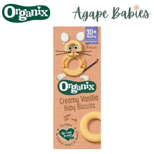 Organix Finger Foods Organic Baby Biscuits - Creamy Vanilla, 54 g. Exp: 06/21