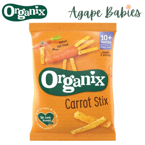 Organix Finger Foods Organic Carrot Sticks, 20 g. Exp: 03/24