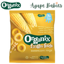 Organix Finger Foods Organic Sweetcorn Rings, 20 g. Exp: 11/25
