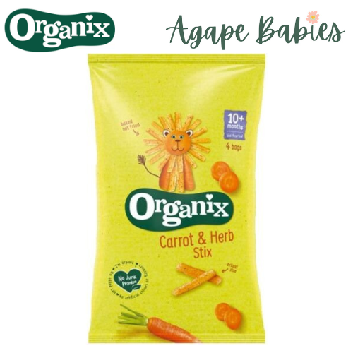 Organix Goodies Organic Carrot Stix, 4 x 15 g. Exp: 04/24