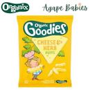 Organix Goodies Organic Cheese & Herb Puffs, 4 x 15 g. Exp: 03/18