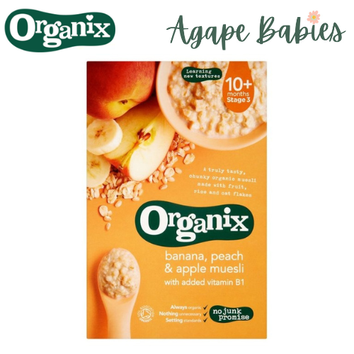 Organix Organic Cereal - Banana, Peach & Apple Muesli, 200.g Exp- 02/25