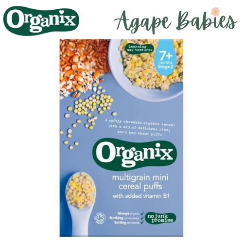 Organix Organic Cereal - Multigrain Mini Cereal Puffs, 200 g. Exp: 02/21