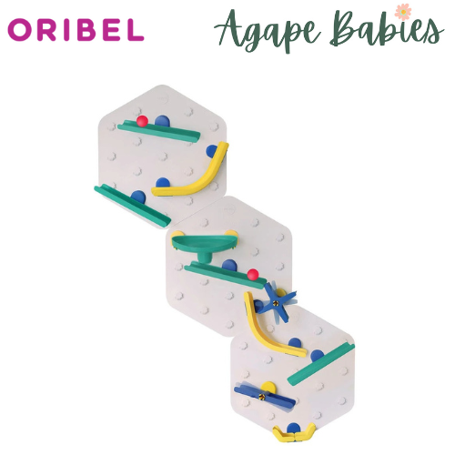 Oribel Crayon Edition: Triple Fun VertiPlay STEM Marble Run (Set of 3)