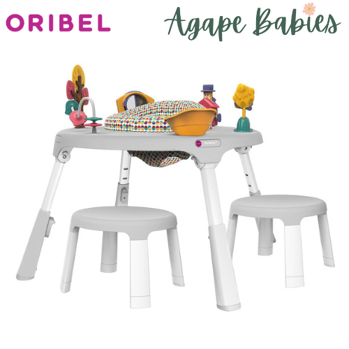 Oribel Portaplay Wonderland Adventures Grow with me (with stools) - Grey- With 6M Local Warranty