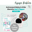 MyLO Astronaut Electric Nail Clipper Trimmer for Baby & Kids Astronaut (1yr Warranty ) - FOC 2 Paraben-Free Fever Cooling Patch Box