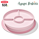 OXO Tot Stick & Stay Suction Divided Plate - Blossom